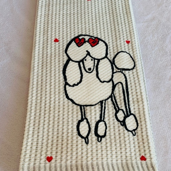 NWT Kate Spade 2pc Kitchen Towel Set -French Dogs - Picture 5 of 5